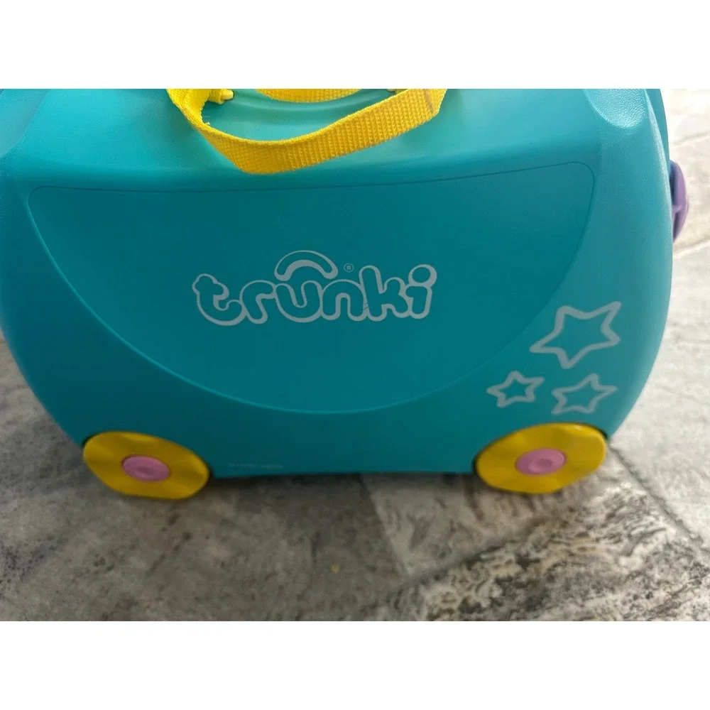 Trunki Ride On Suitcase Turquoise‎ Unicorn Wheeled Carry On Luggage VVGUC